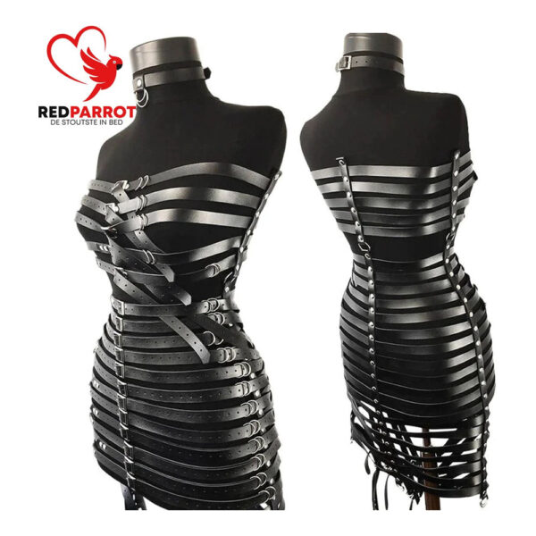 Lederen Bondage Jurk