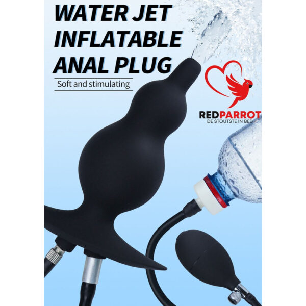 Opblaasbare Buttplug met spuitfunctie