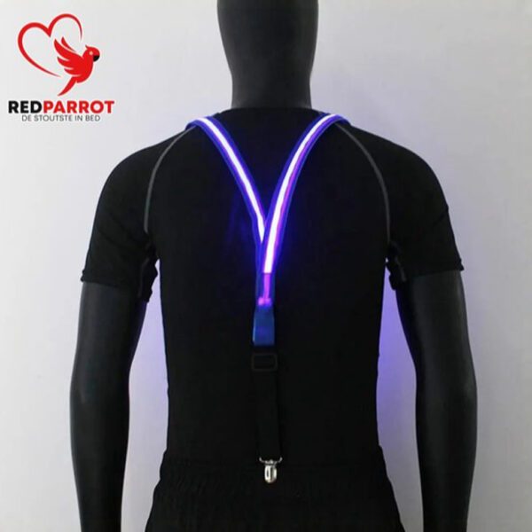Bretels LED Paars Blauw - Afbeelding 3