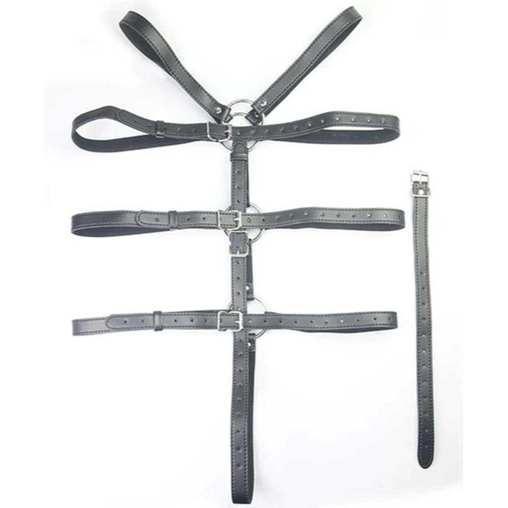 BDSM Lederen Handboeien - Afbeelding 2
