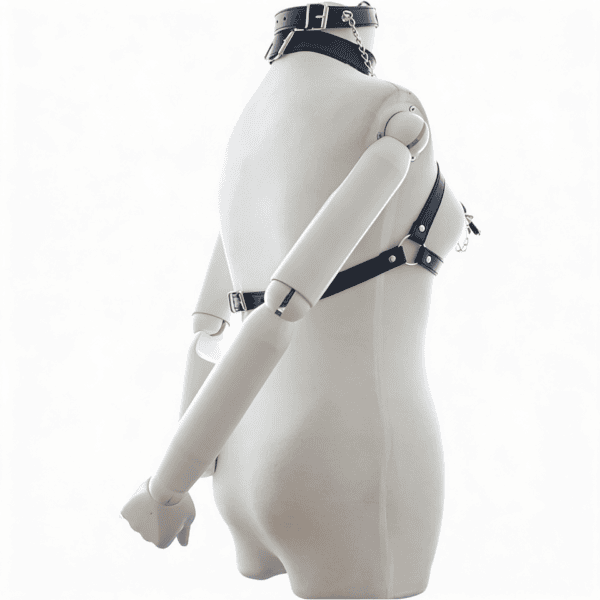 4-delige lederen bondage set - Afbeelding 2