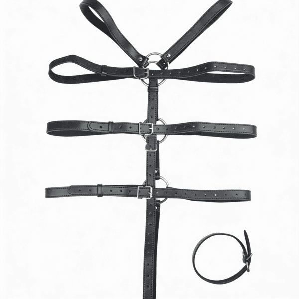 BDSM Lederen Handboeien - Afbeelding 3