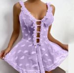 Doorschijnende Jurk Passione Viola Paars