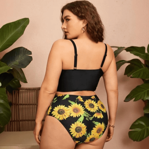 Black Flowers bikini - Afbeelding 2