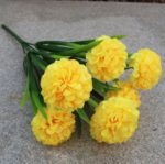 Zomerse bos kunst bloemen geel