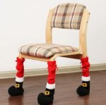4 Stuks Stoelpoot Kerst Versiering