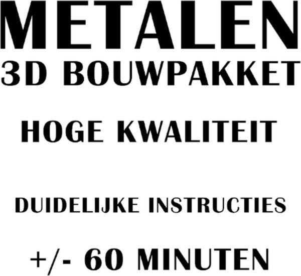 3D Puzzel metaal Brandweerwagen - Afbeelding 5