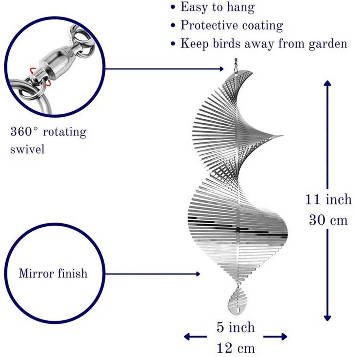 3D Draaiende windvanger - Afbeelding 2