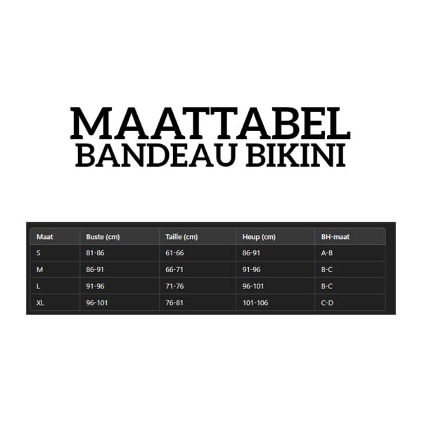 Bandeau Bikini met Luxe Kettingdetails Blauw - Afbeelding 3