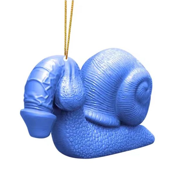 Penis slak sleutelhanger en spiegelhanger voor de auto