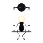 Wandlamp Schommelende pop