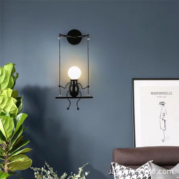 Wandlamp Schommelende pop - Afbeelding 2
