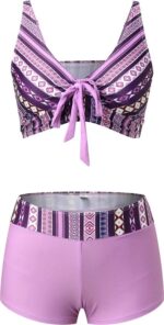 Paarse Bikini met Short Broekje