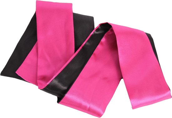 BDSM Blinddoek - Zwart/Roze