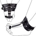 Enkel en tenen bondage – Zwart - Faux Leder