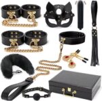 Complete BDSM Bondage set inclusief bijpassende koffer - 10-delig
