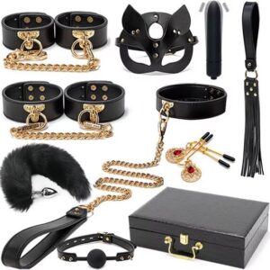 Complete BDSM Bondage set inclusief bijpassende koffer - 10-delig