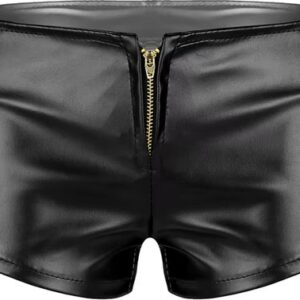 Lederen booty short