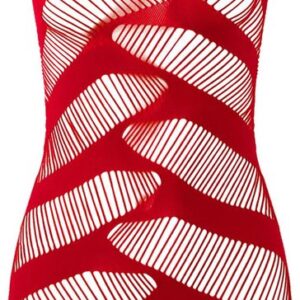 Sexy doorschijnende Rode Mini Jurk