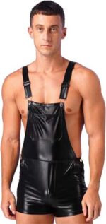 Erotische jarretel overall - Zwart