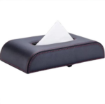 Armsteun Tissuebox Houder met Rode Stiksels