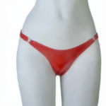Dames Sexy Lakleder Slip - Rood