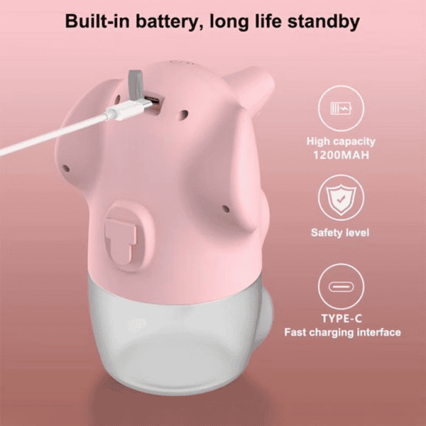 Automatische olifant zeepdispenser - Roze - Afbeelding 3