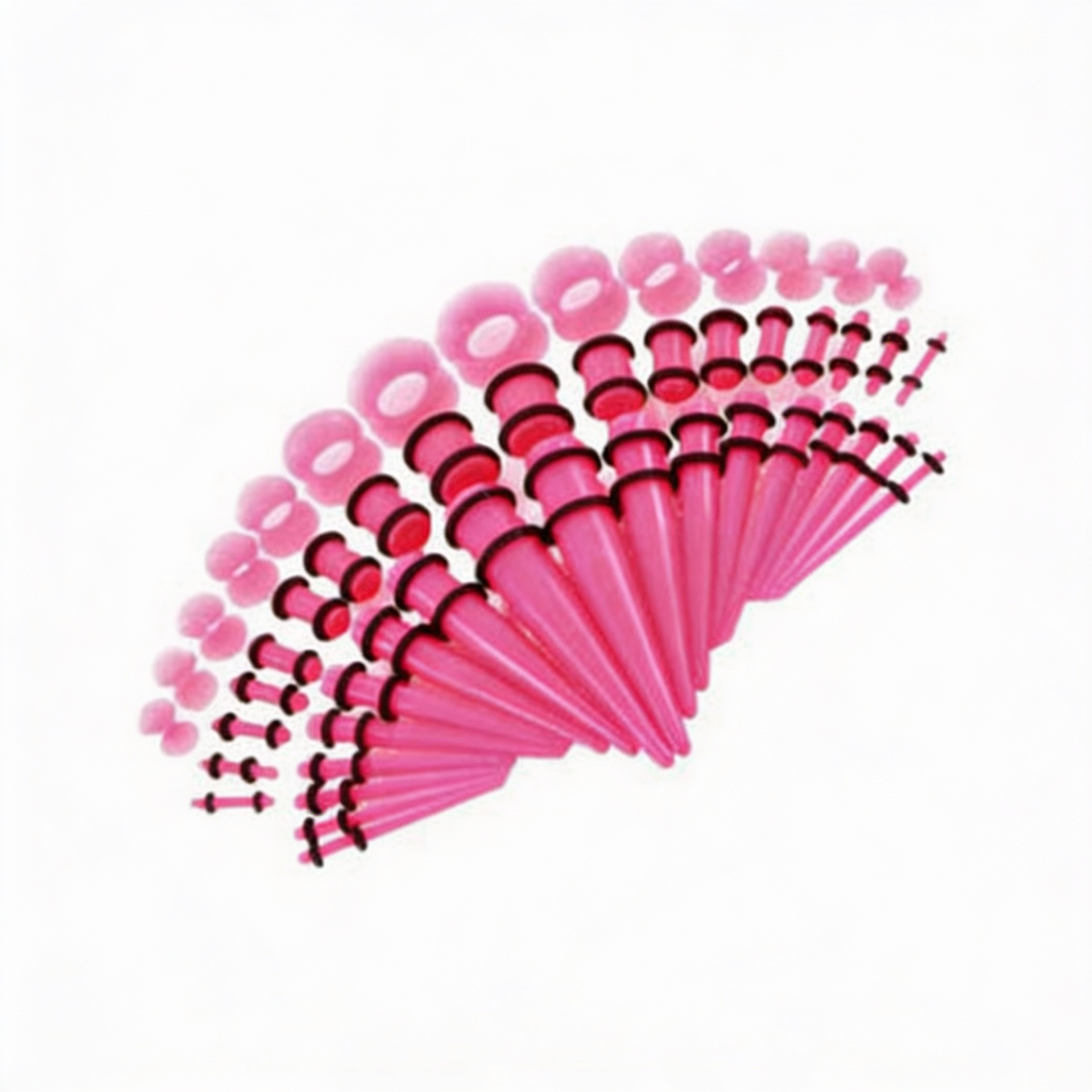 50-delige Set Roze Oorpiercing Expanders - Roze - Afbeelding 3
