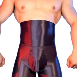 Herenslip met hoge taille en buikcorrectie - Zwart