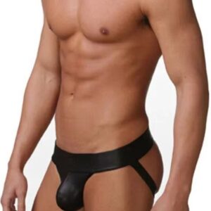 PU Lederen G-string heren - Open billen