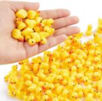 Set van 100 miniatuur eendjes