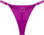 Sexy Paarse String met Gouden Hartje