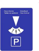 Grappige parkeerschijf klok