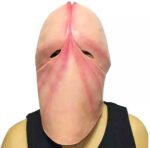 Grappige latex penis masker