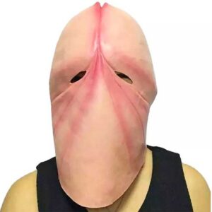 Grappige latex penis masker