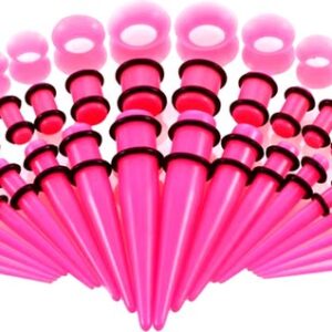 50-delige Set Roze Oorpiercing Expanders - Roze