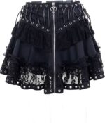 Punk vintage hoge taille rok