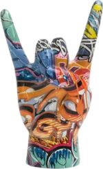 Rock Vingers Graffiti Beeld