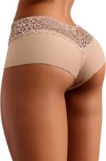 Sexy Dames Slip met Kant - Beige