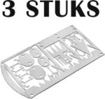 22 in 1 survival kaart - Kampeergereedschap