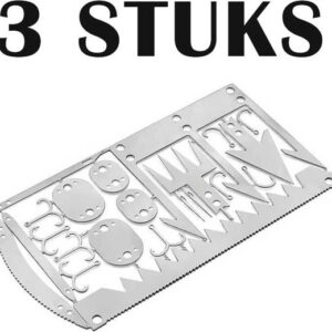22 in 1 survival kaart - Kampeergereedschap