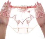 Transparante Dames Slip met Bloemen Kant