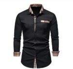 Casual blouse - Zwart