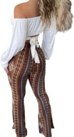 Bohemian flared legging - Bruin