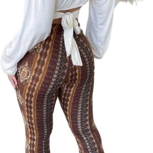Bohemian flared legging - Bruin