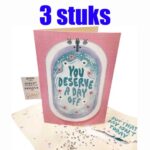 Prank kaart collega - 3 stuks