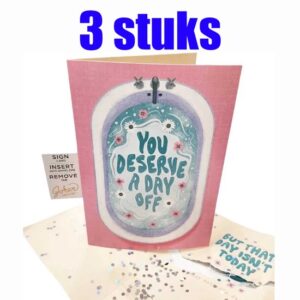 Prank kaart collega - 3 stuks