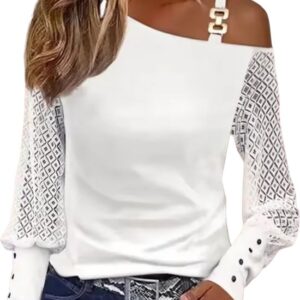 Zomer shirt off shoulder - Wit