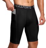 Elastische fitness sportbroek - Zwart