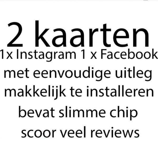 Review kaart met chip - 2 Stuks - Afbeelding 2
